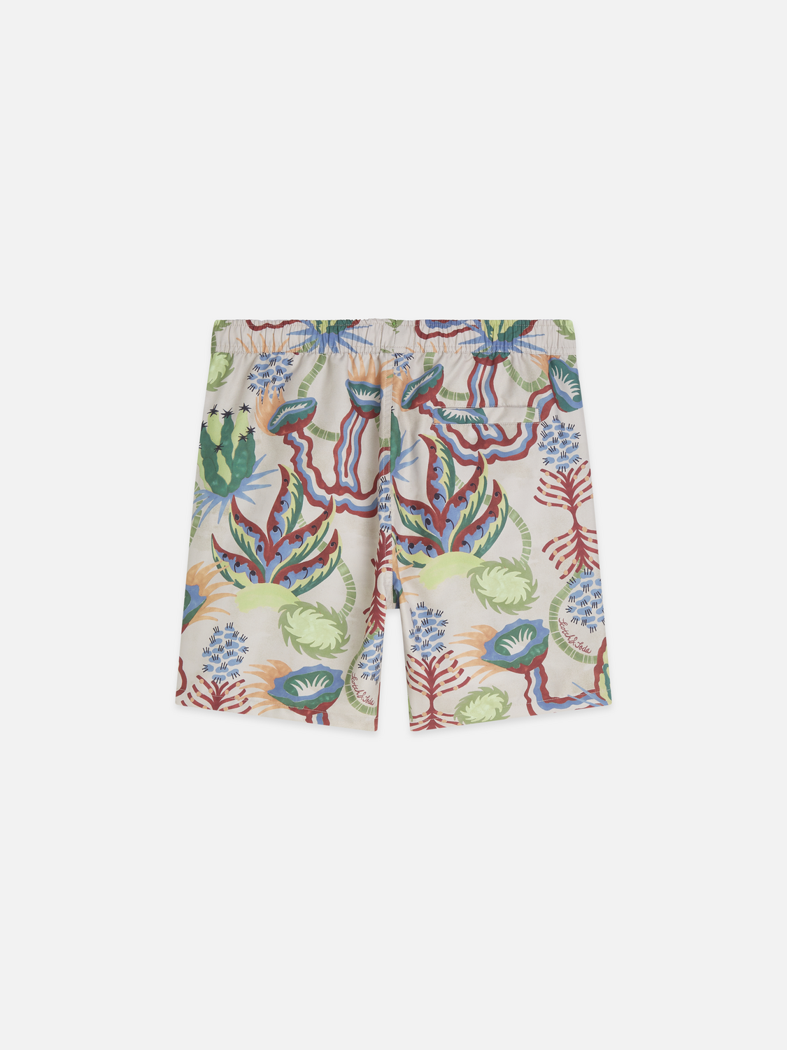 Printed Mid-Length Swim Shorts