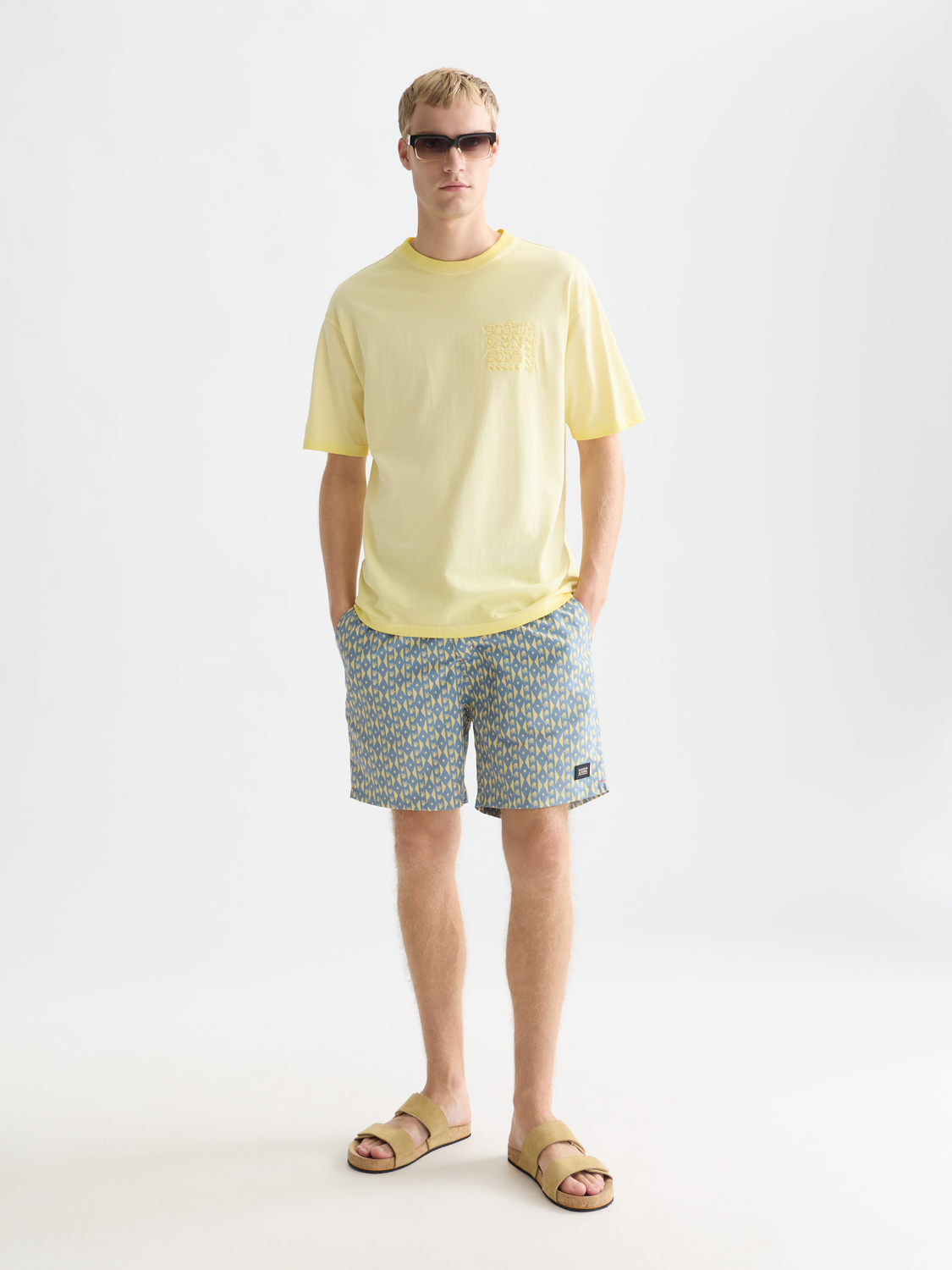 Printed Midlength Swim Shorts