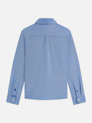 Zweifarbiges Regularfit Piqué-Shirt
