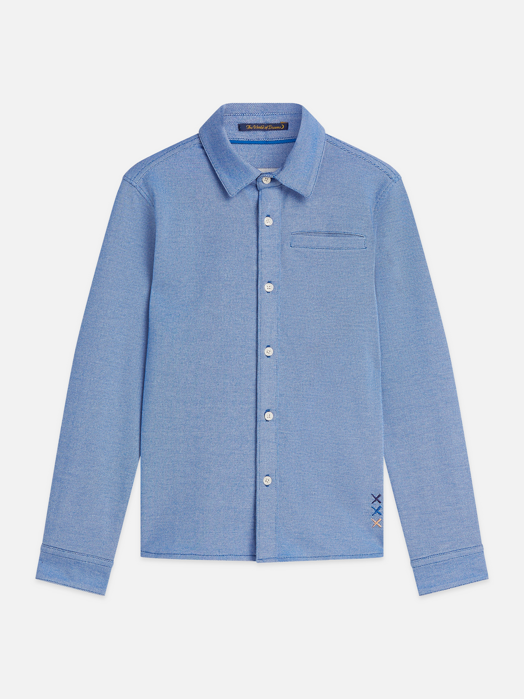Twotone Regularfit Pique Shirt