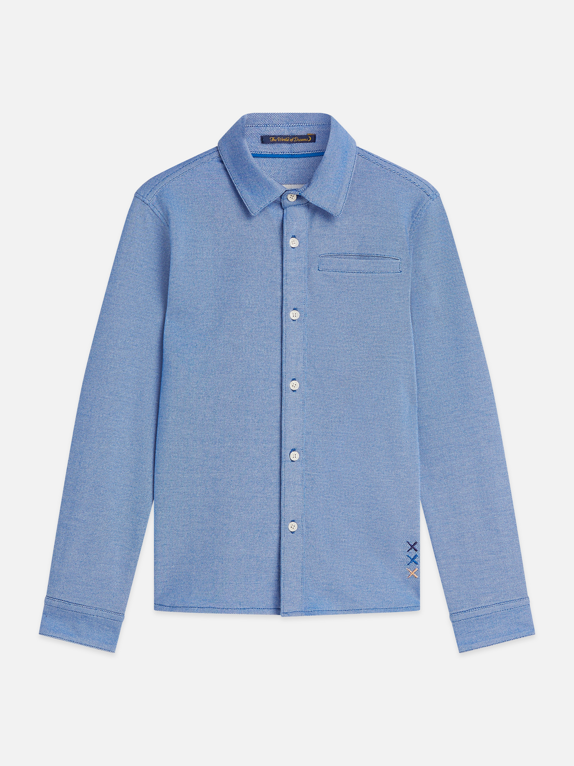 Twotone Regularfit Pique Shirt