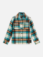 Boys Bouclé Wool-Blend Relaxed Overshirt