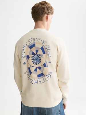 Sweatshirt mit Vorder- und Rückseitenmotiv, Regular-Fit