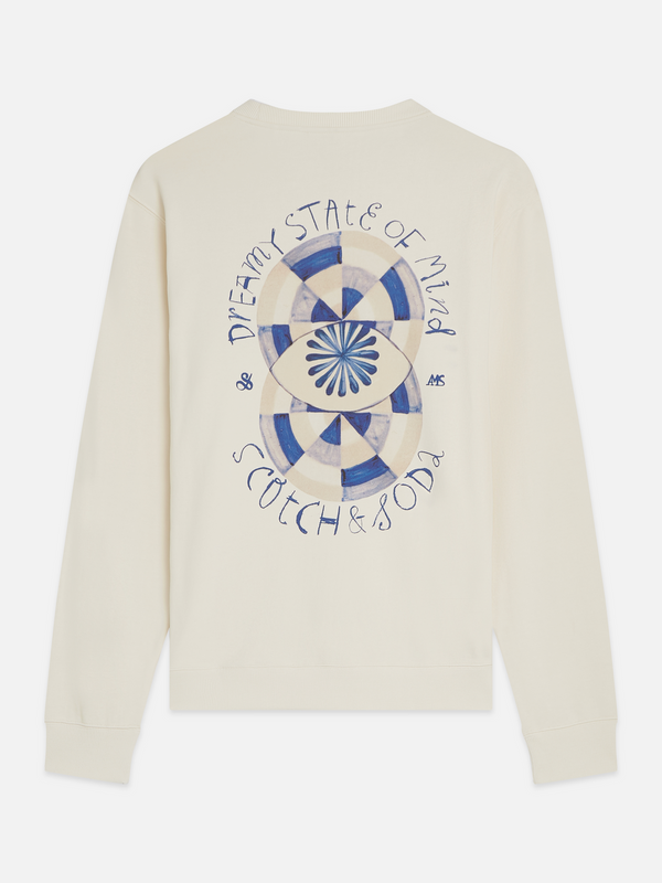Sweatshirt mit Vorder- und Rückseitenmotiv, Regular-Fit