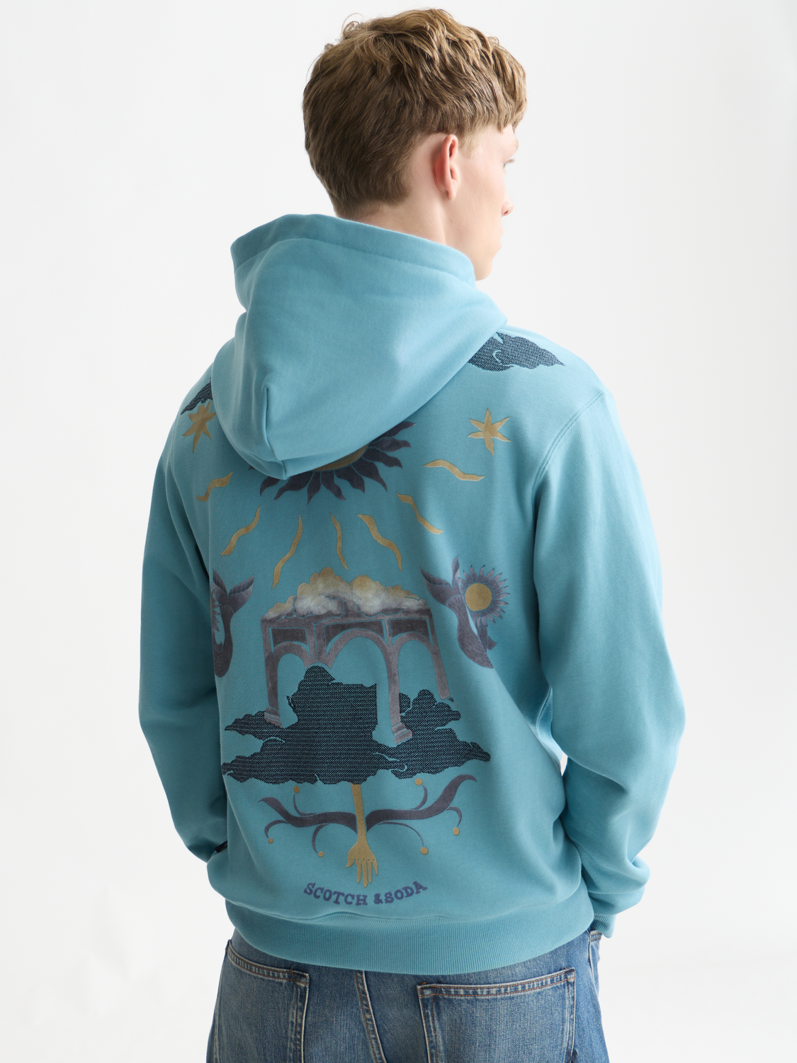 Front And Back Artwork Regular-Fit Hoodie