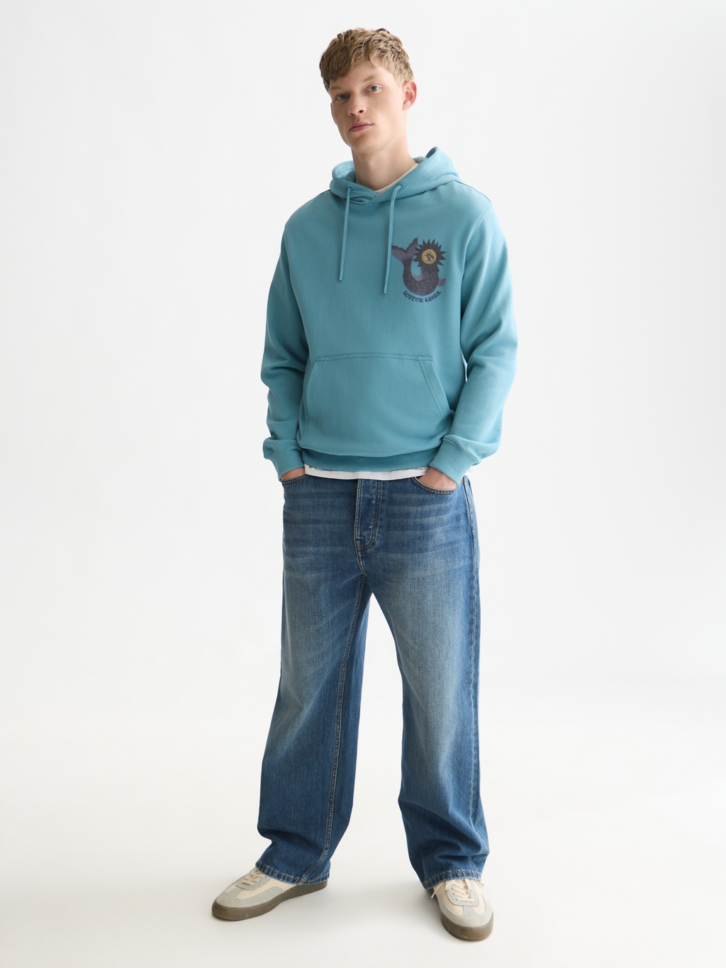 Front And Back Artwork Regular-Fit Hoodie