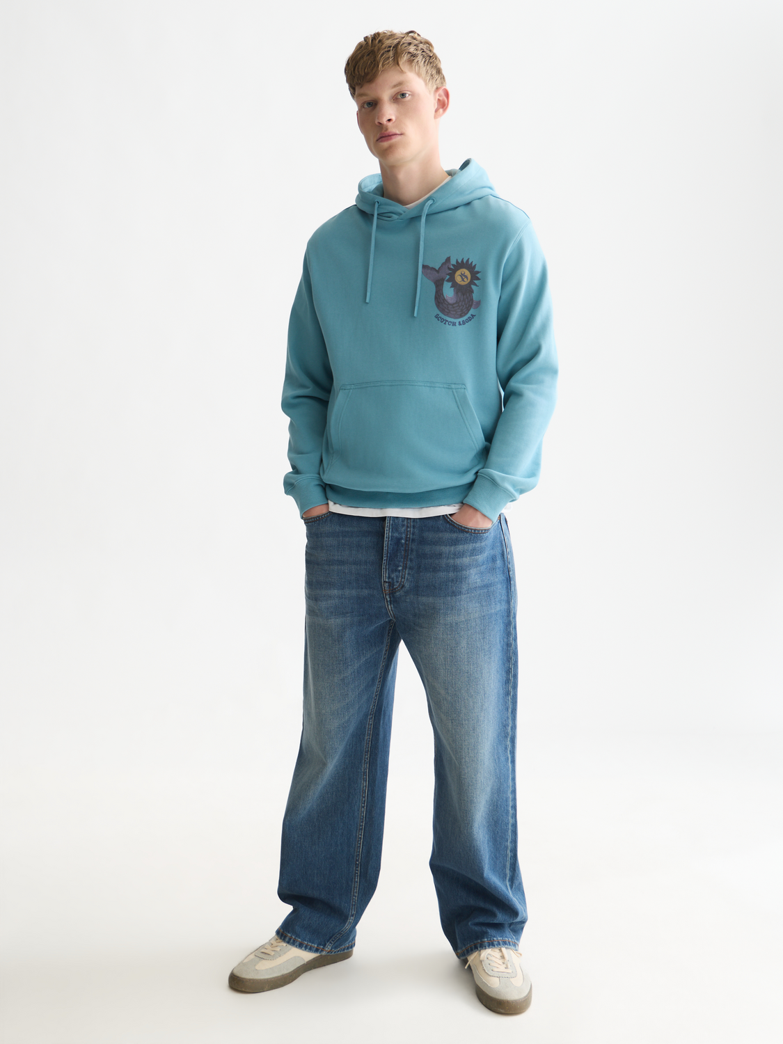 Front And Back Artwork Regular-Fit Hoodie
