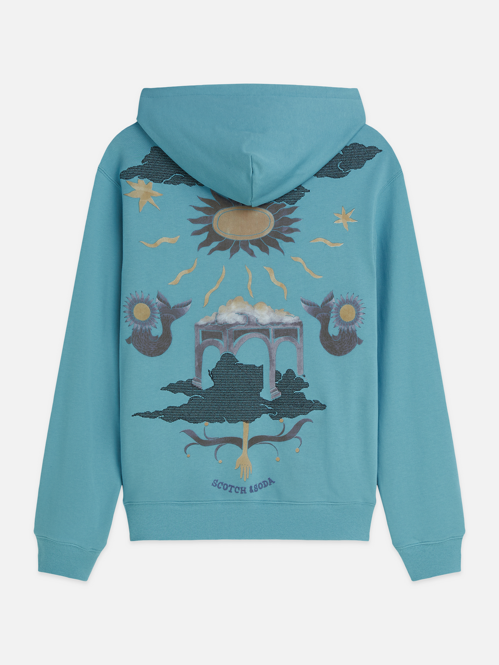 Front And Back Artwork Regular-Fit Hoodie