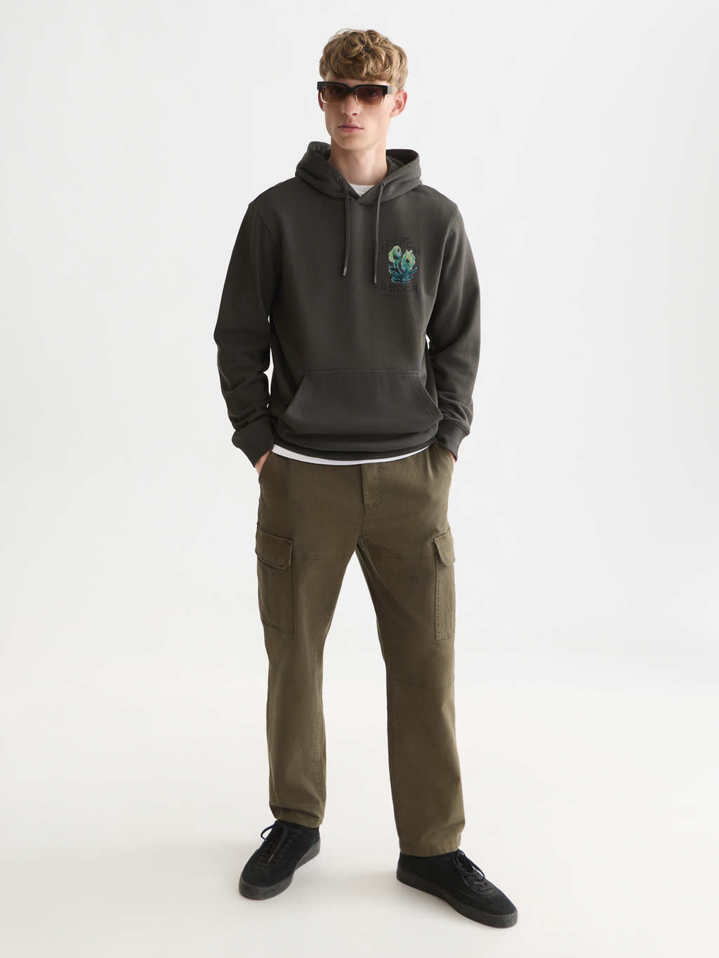 Front And Back Artwork Regular-Fit Hoodie