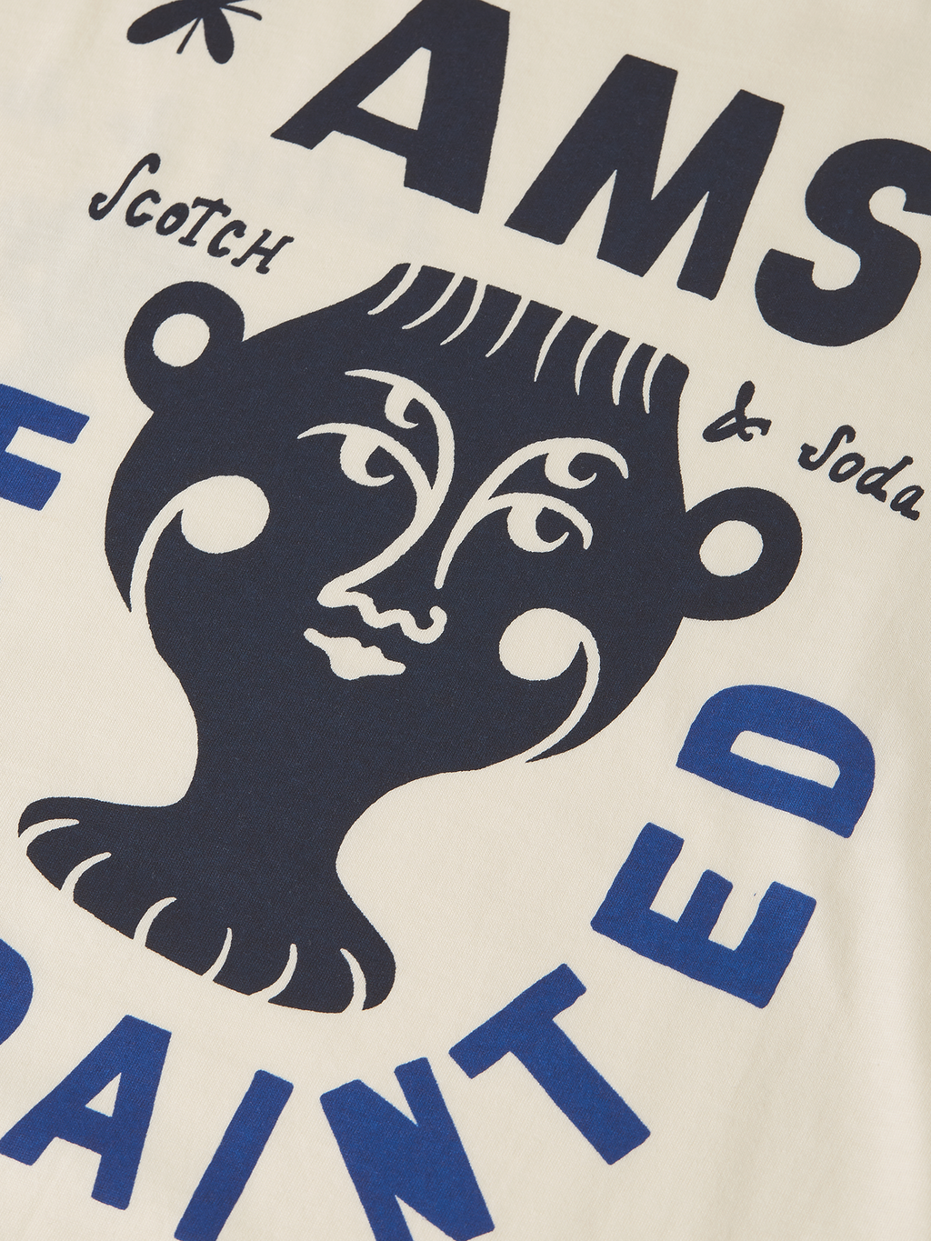 T-Shirt mit Druck auf Vorder- und Rückseite
