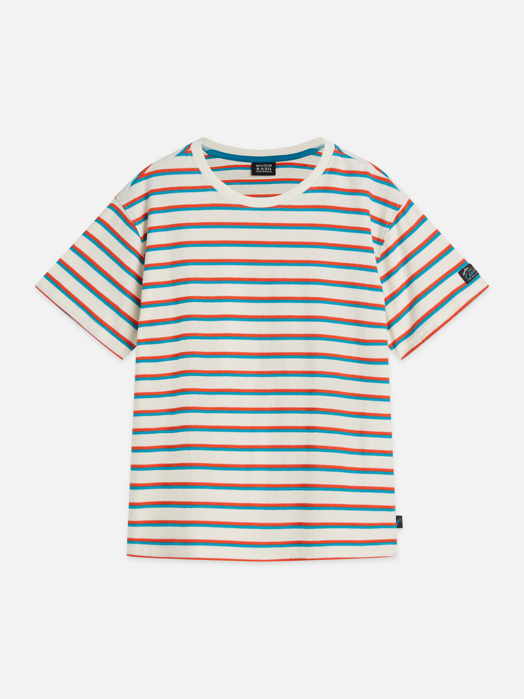 Boys Yarn-Dyed Striped Cotton Relaxed T-Shirt