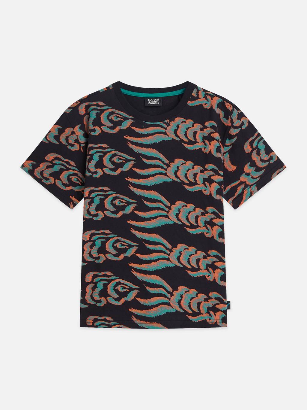 Boys Printed Artwork Cotton Relaxed T-Shirt