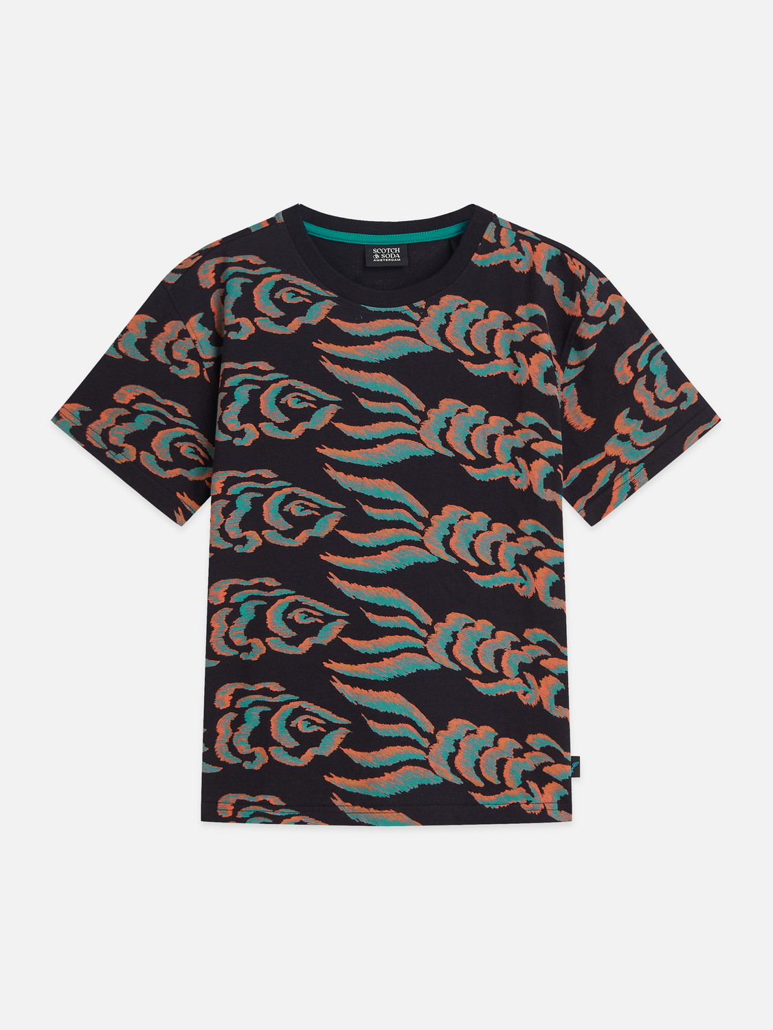 Boys Printed Artwork Cotton Relaxed T-Shirt