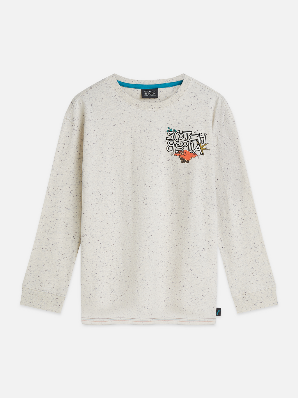 Boys Printed Artwork Cotton Neps Relaxed T-Shirt