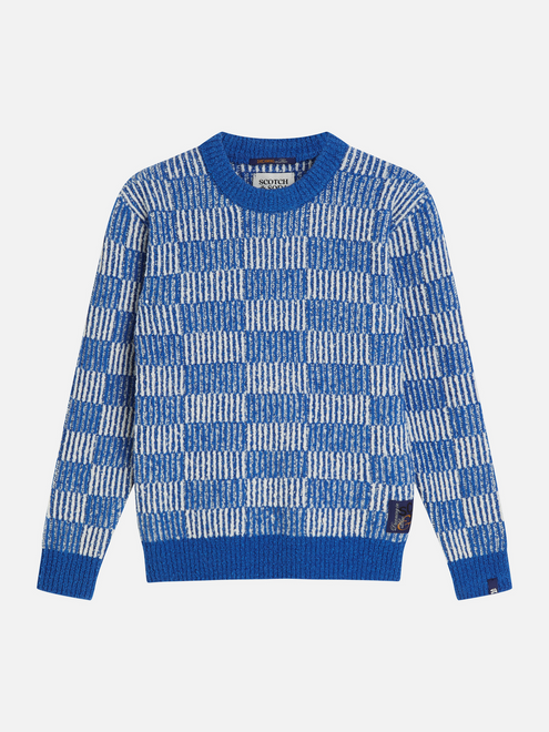 Strukturierter Pullover mit normaler Passform