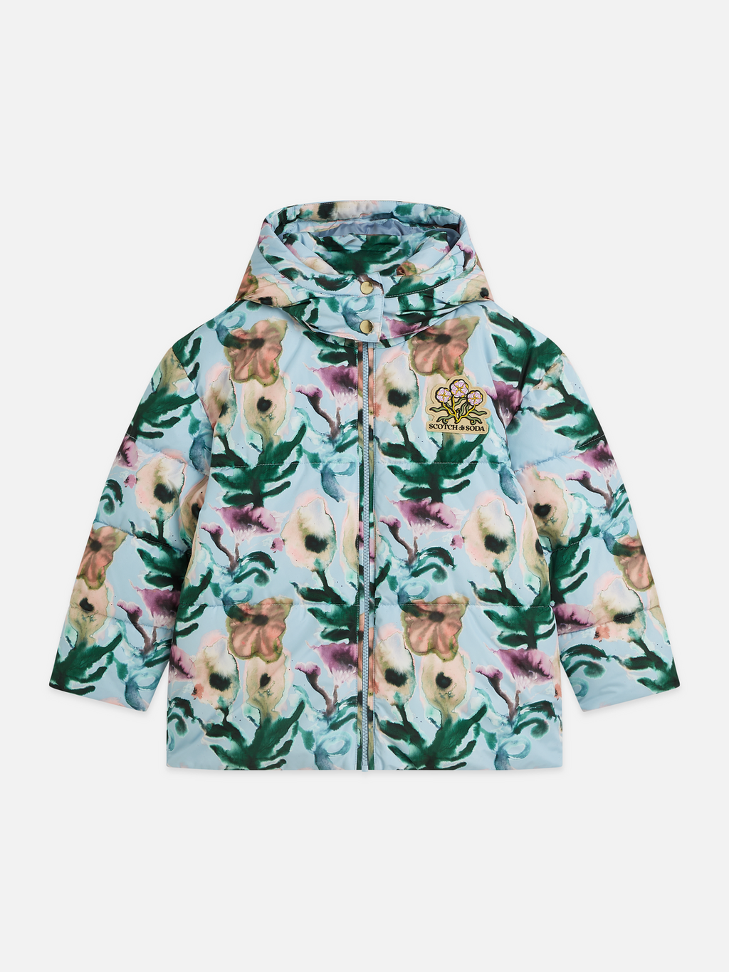 Printed Puffer Jacket