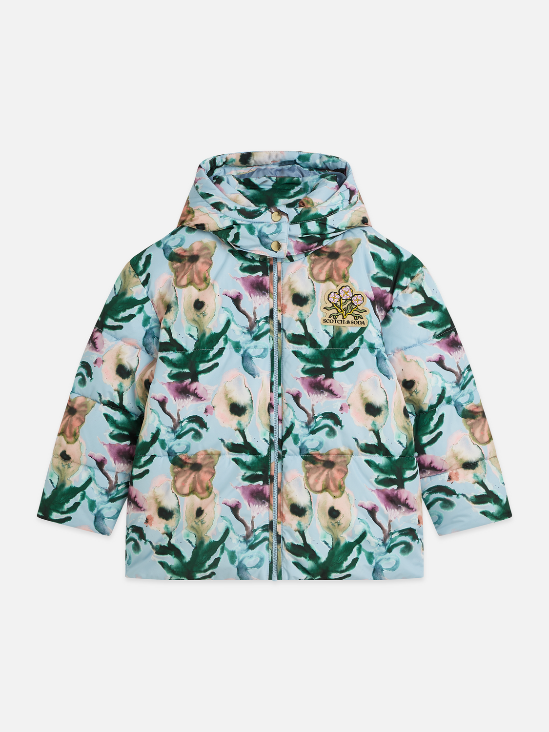 Printed Puffer Jacket