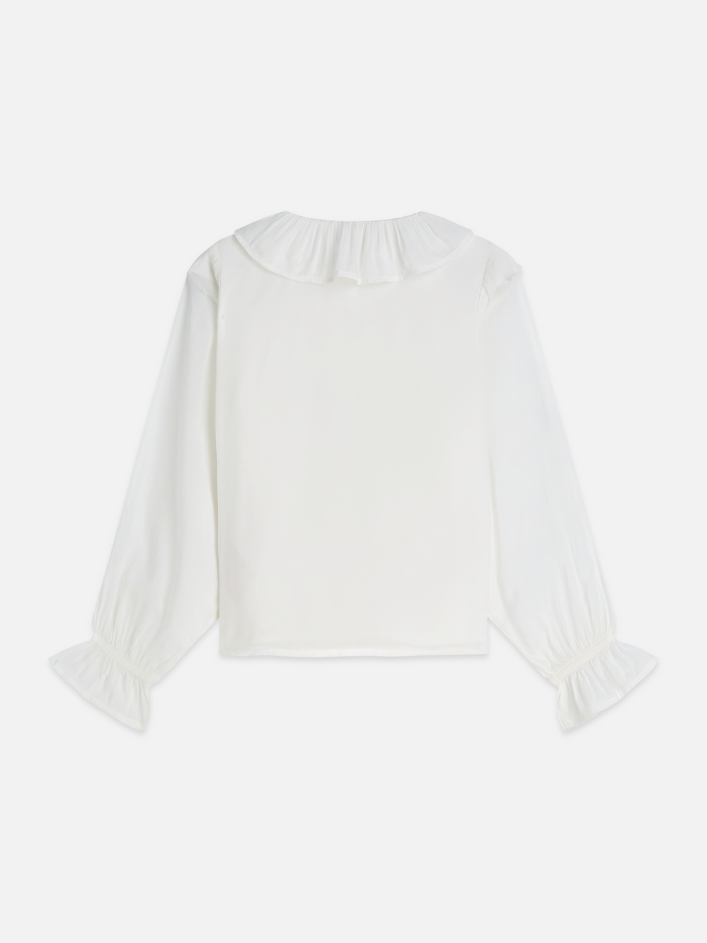 Ruched Gold Button Longsleeve Shirt