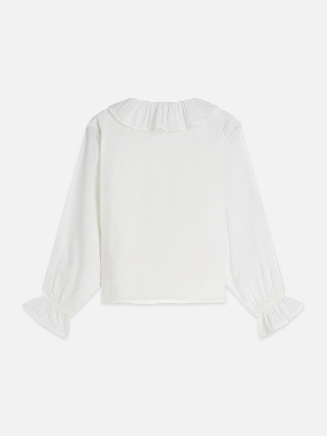 Ruched Gold Button Longsleeve Shirt