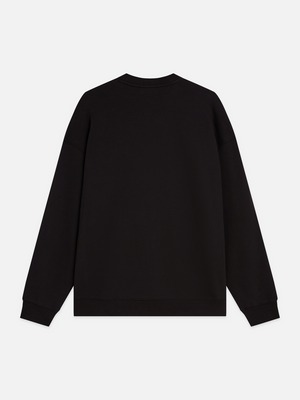 Besticktes Kunstwerk Weites Sweatshirt