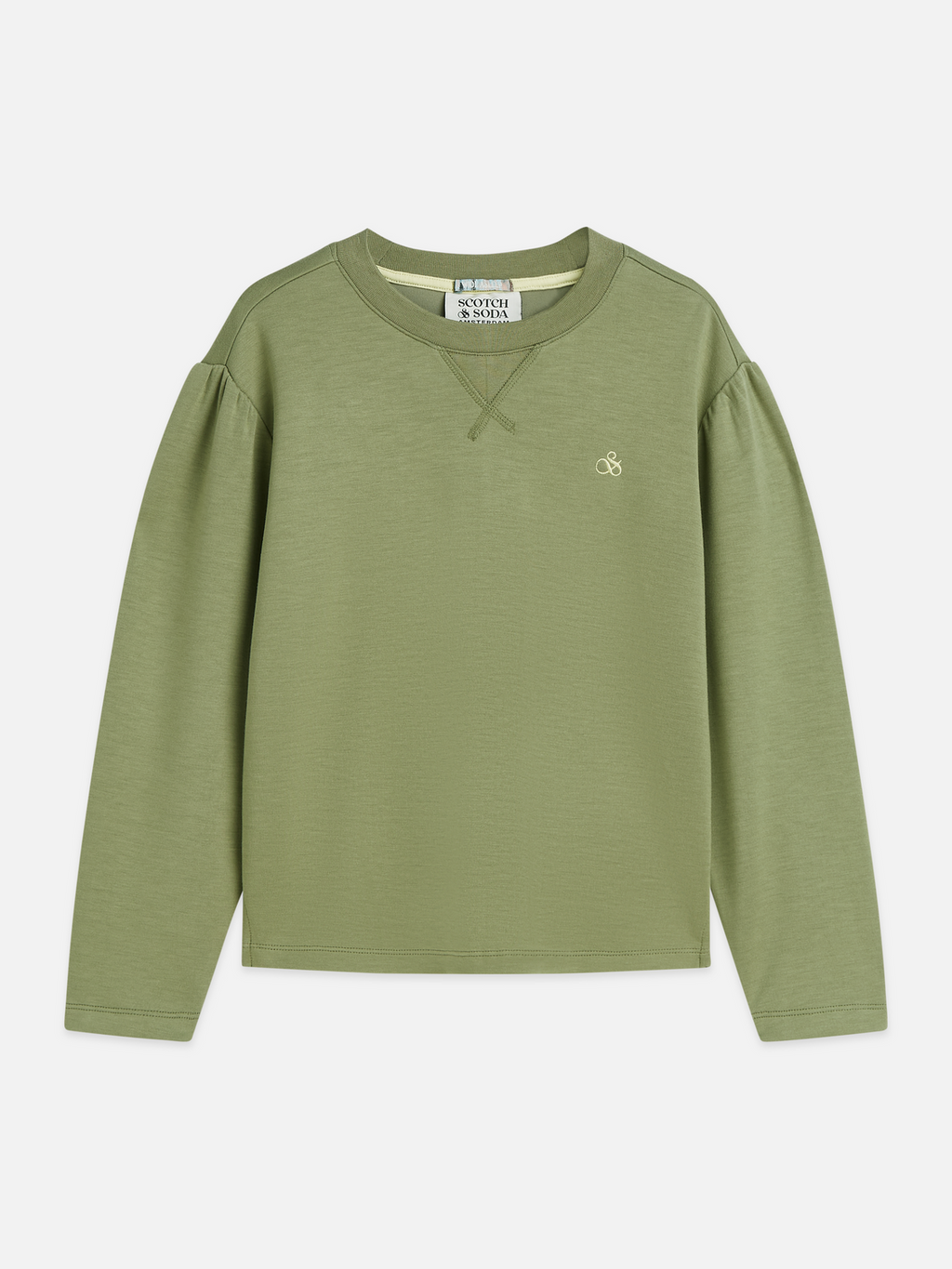 Girls' Essentials Viscose Blend Relaxed-Fit Sweatshirt