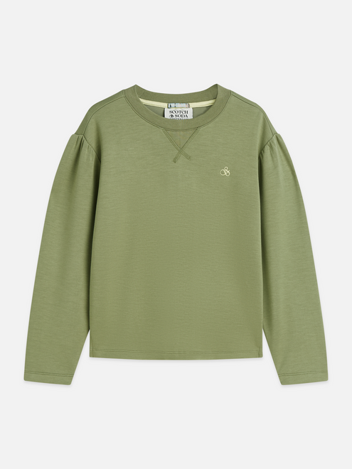 Sweat-shirt décontracté en mélange de viscose pour fille