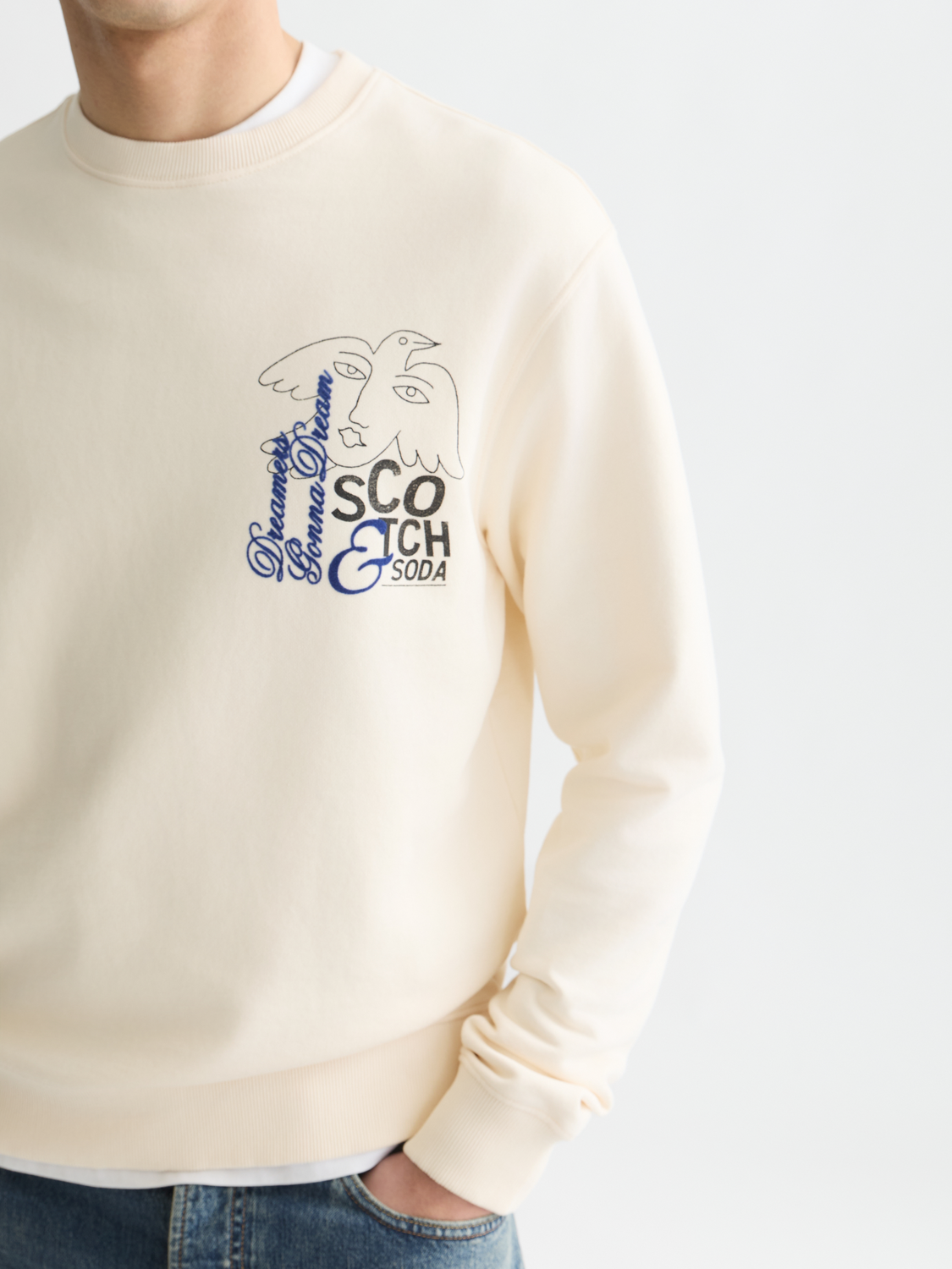 Front And Back Artwork Regular-Fit Sweatshirt