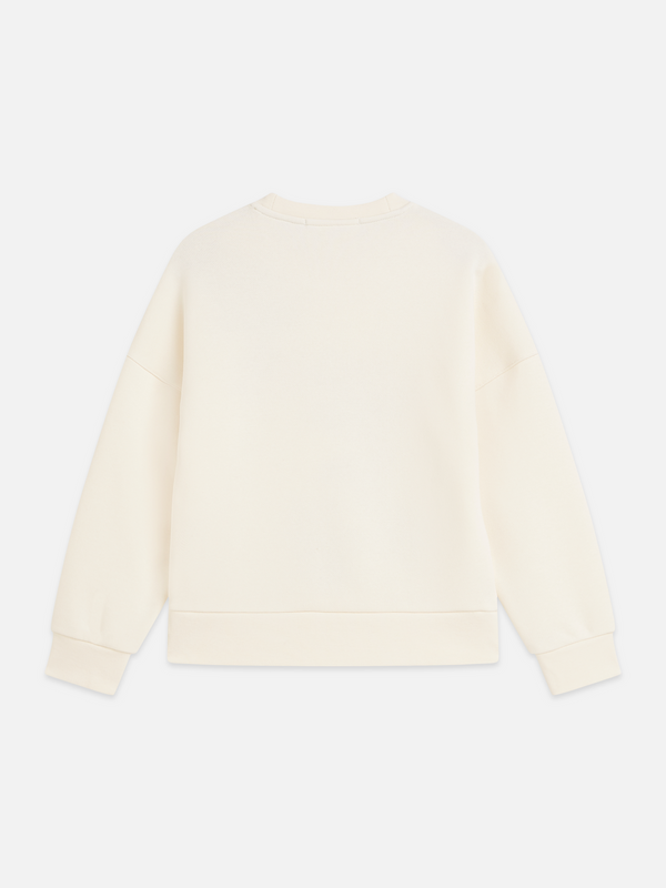 Mädchen-Sweatshirt mit Stickerei in Relaxed Fit