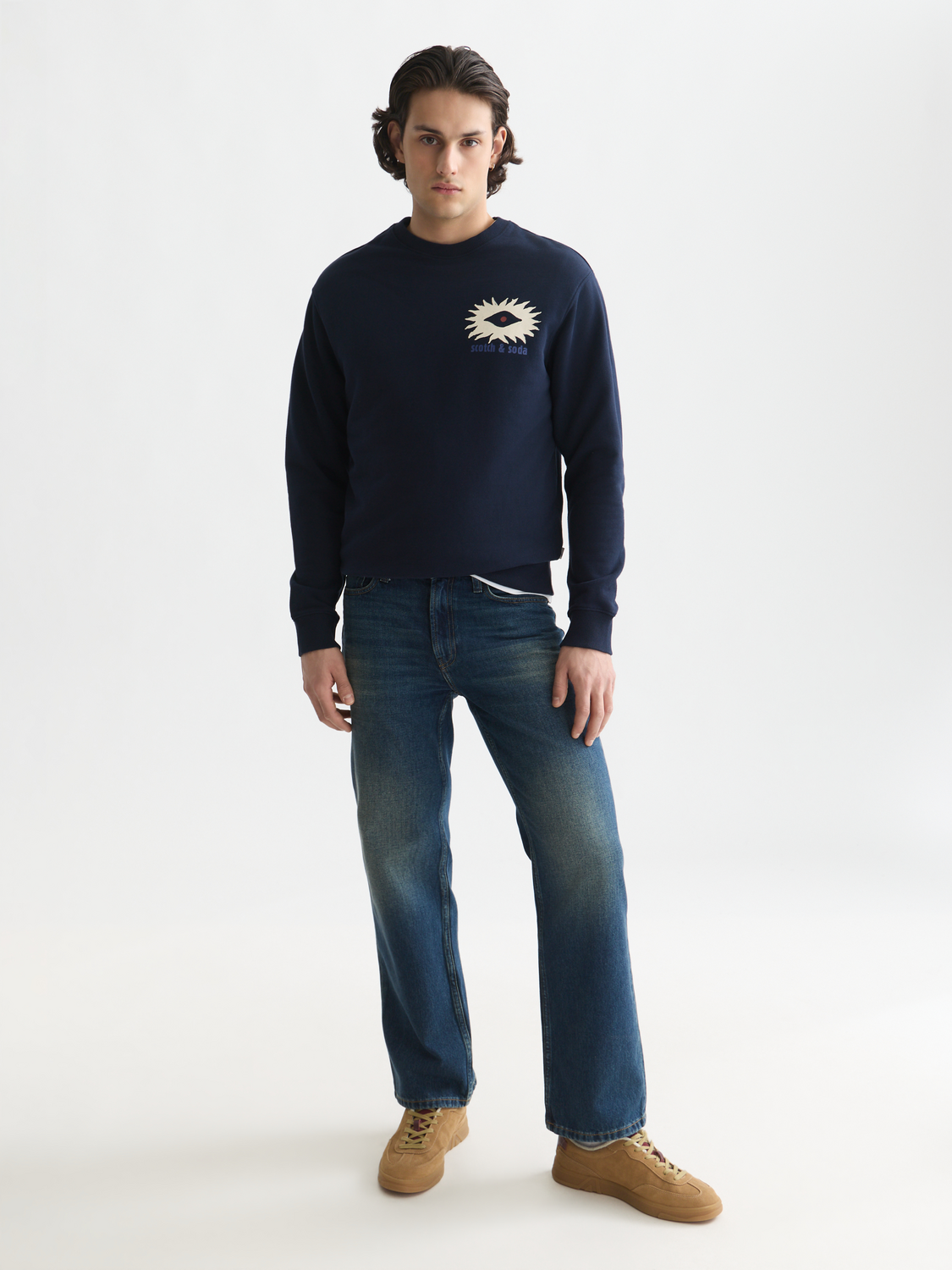 Front And Back Artwork Regular-Fit Sweatshirt