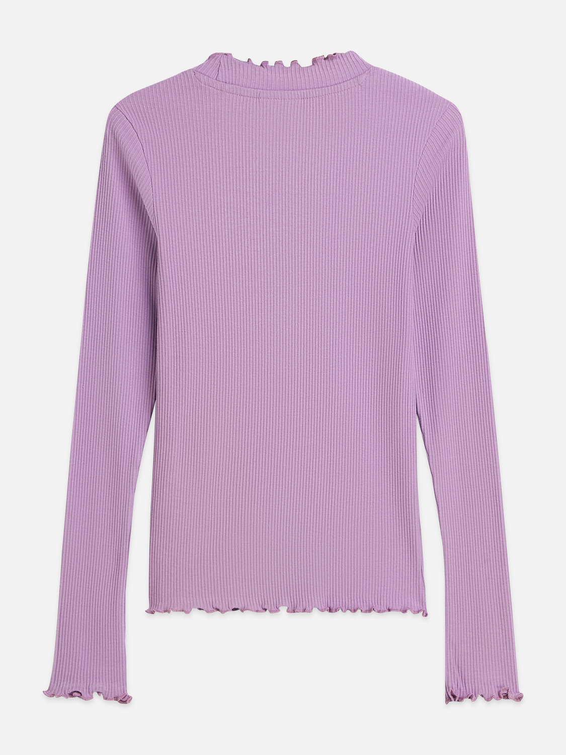 Ribbed Slim-Fit Long-Sleeved T-Shirt