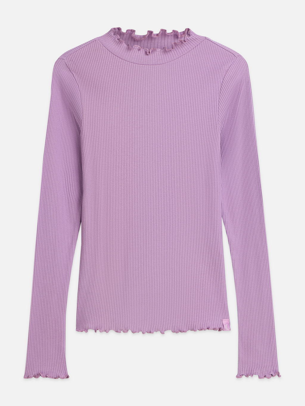 Ribbed Slim-Fit Long-Sleeved T-Shirt