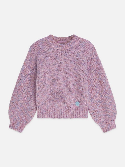 Mädchen-Pullover mit überschnittenen Schultern, mehrfarbig