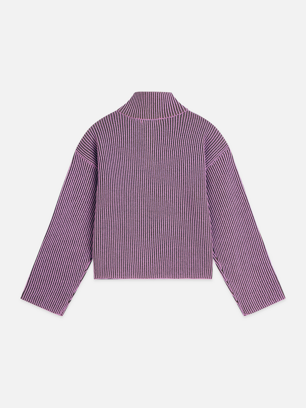 Girls' Half Zip Chenille Boxy Dropped Shoulder Pullover