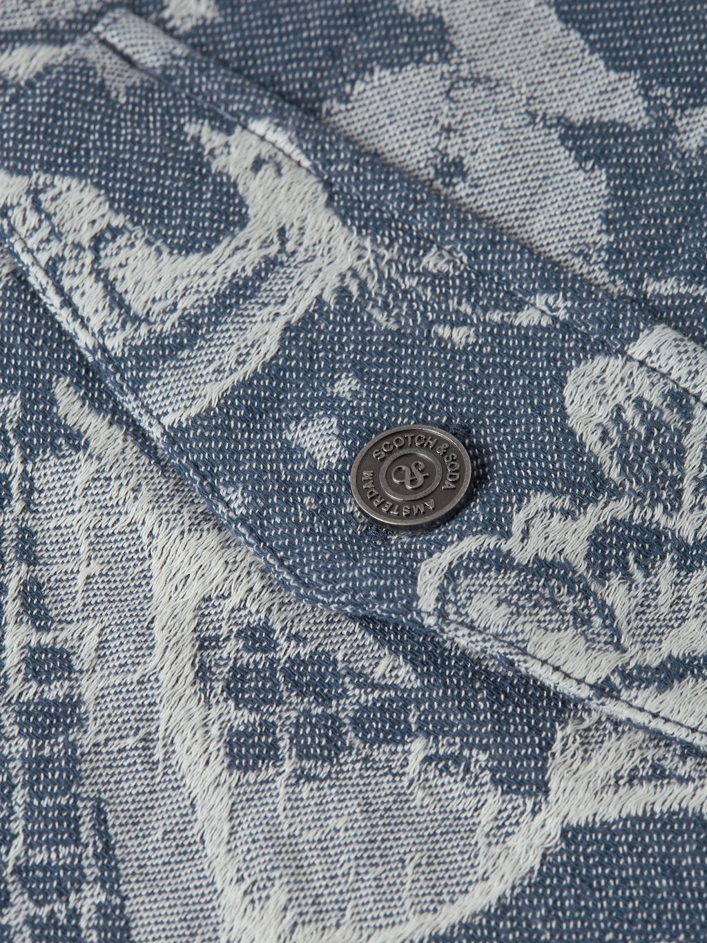 Scotch & Soda x Royal Delft Jacquard Trucker Jacket