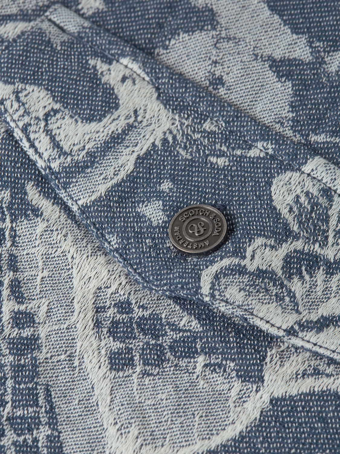Scotch & Soda x Royal Delft Jacquard Trucker Jacket
