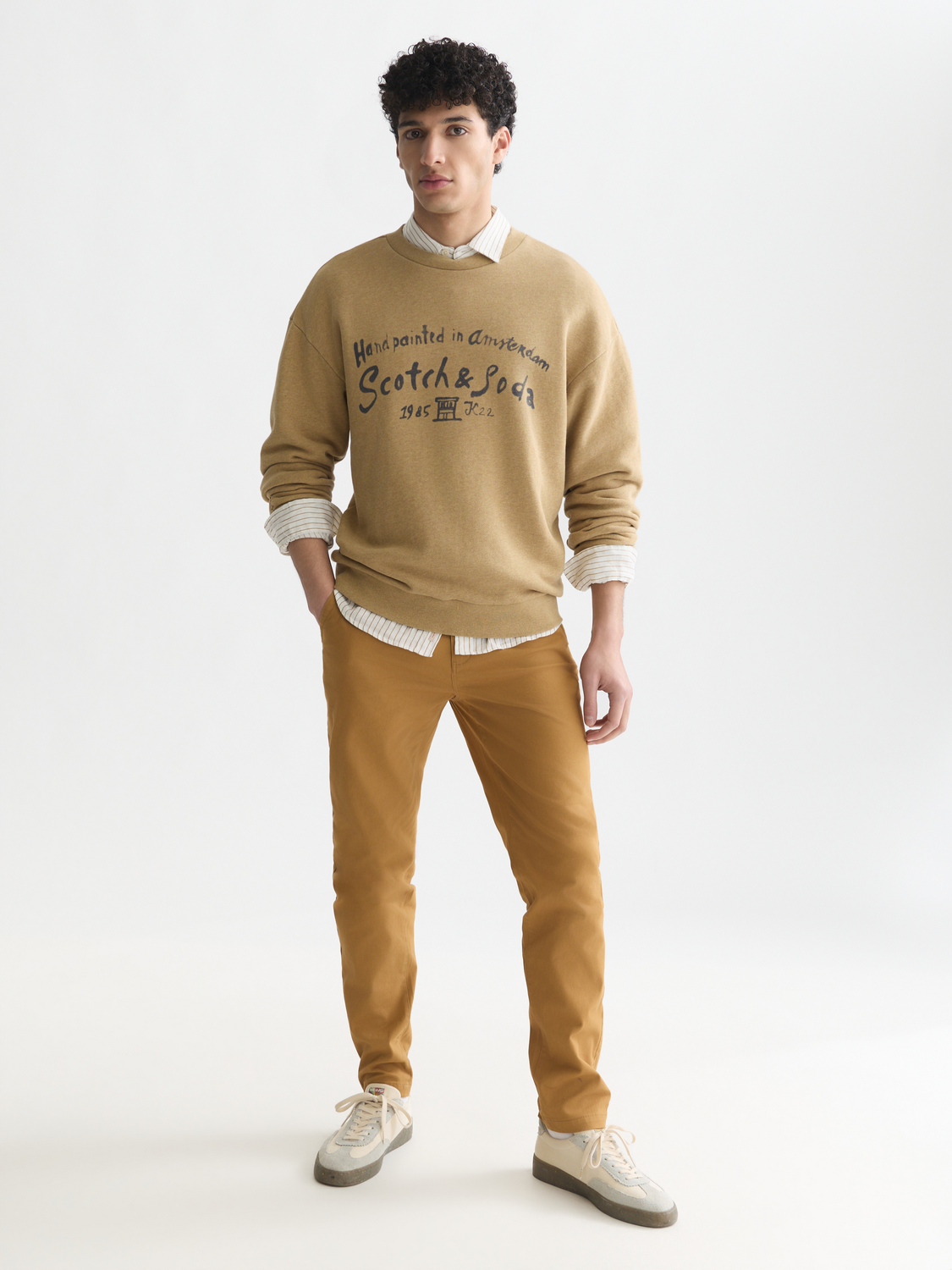 Essentials Stuart Stretch Cotton-Blend Twill Chino