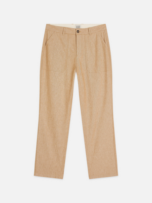 Harper Linen Blend Twill Tapered-Fit Chino