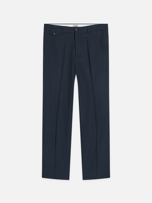 Otis Linen Blend Herringbone Relaxed Straight-Fit Chino