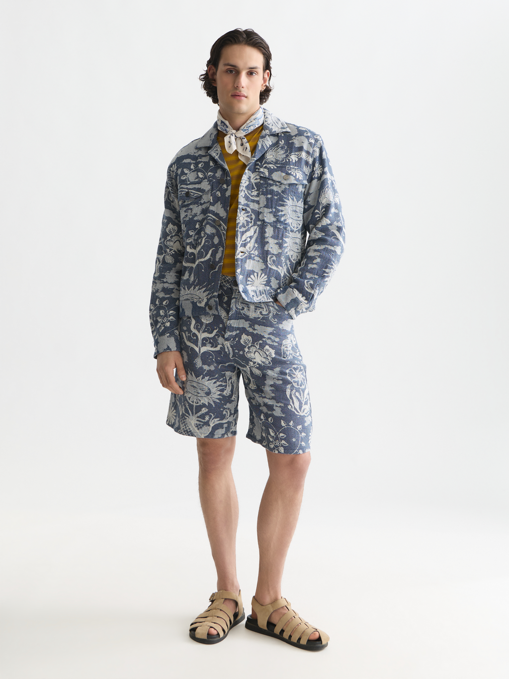 Scotch & Soda x Royal Delft Wide Shorts