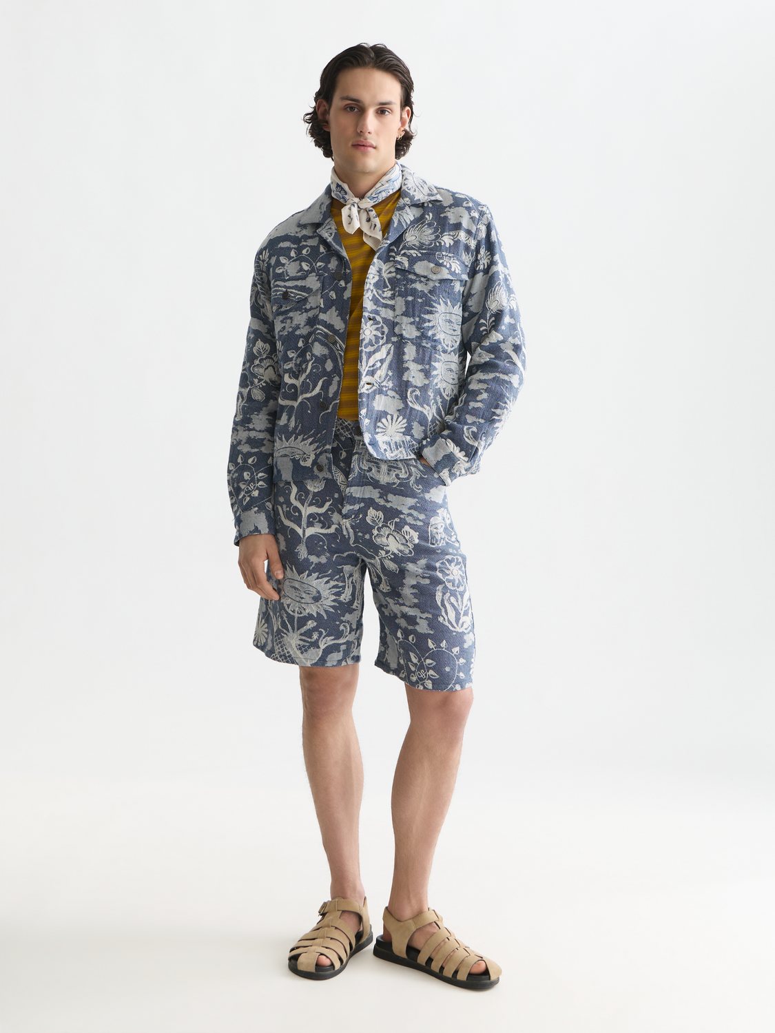 Scotch & Soda x Royal Delft Wide Shorts