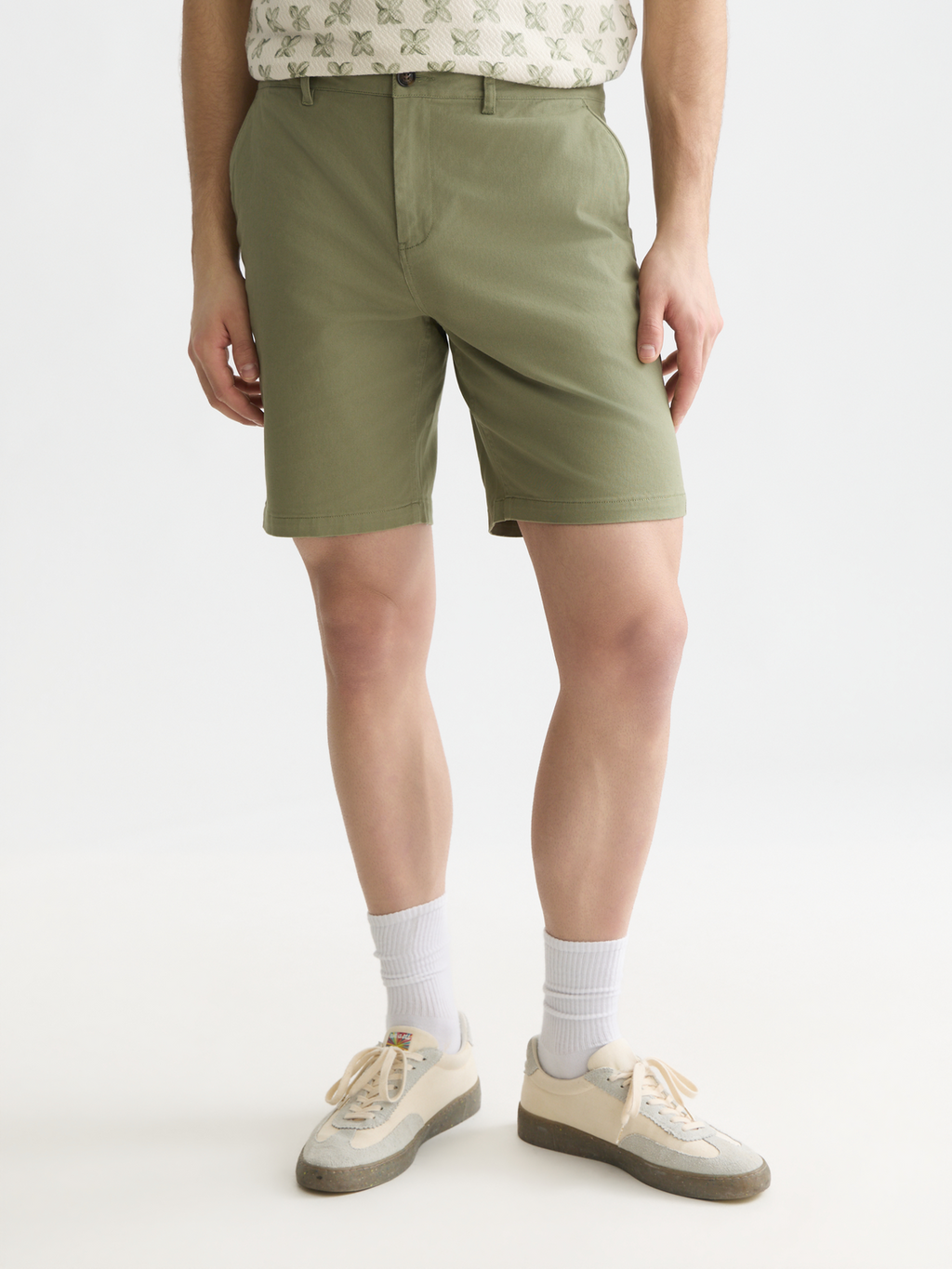 Essentials Stuart Cotton Twill Regular-Fit Shorts