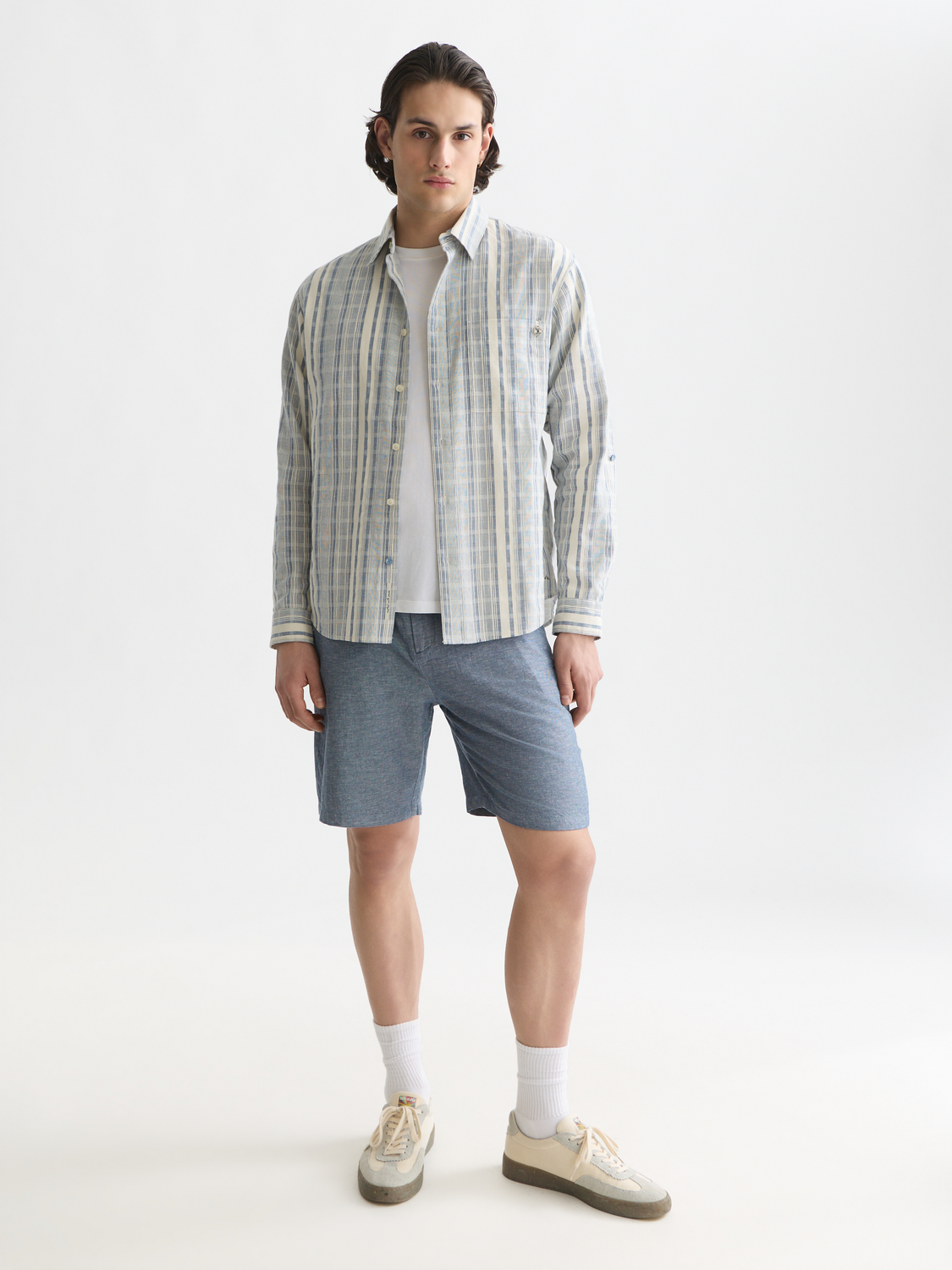 Essentials Fave Cotton Linen Regular-Fit Shorts