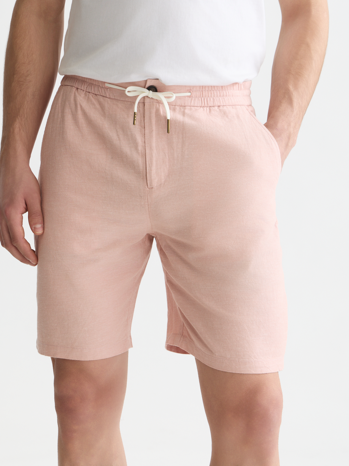 Essentials Fave Cotton Linen Regular-Fit Shorts