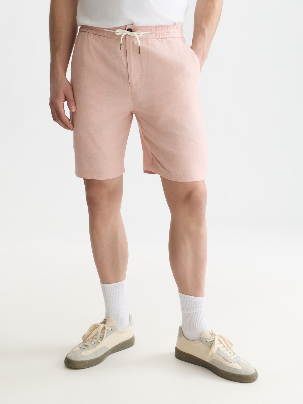 Essentials Fave Cotton Linen Regular-Fit Shorts