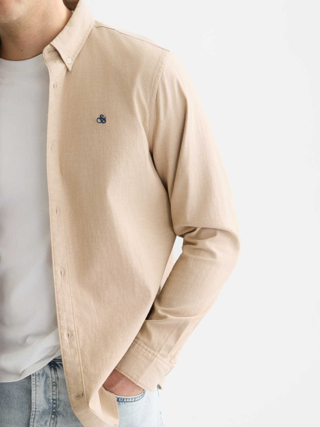 Seasonal Core Oxford Solid Regular-Fit Shirt