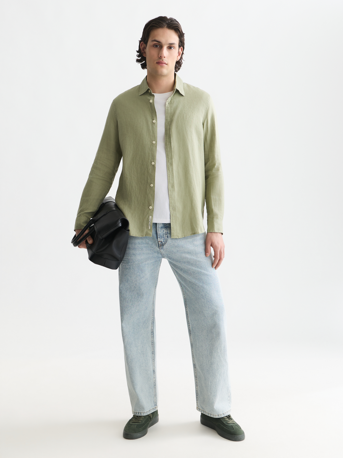 Essentials Linen Regular-Fit Shirt