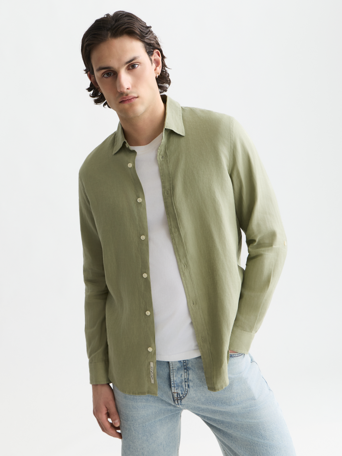 Essentials Linen Regular-Fit Shirt
