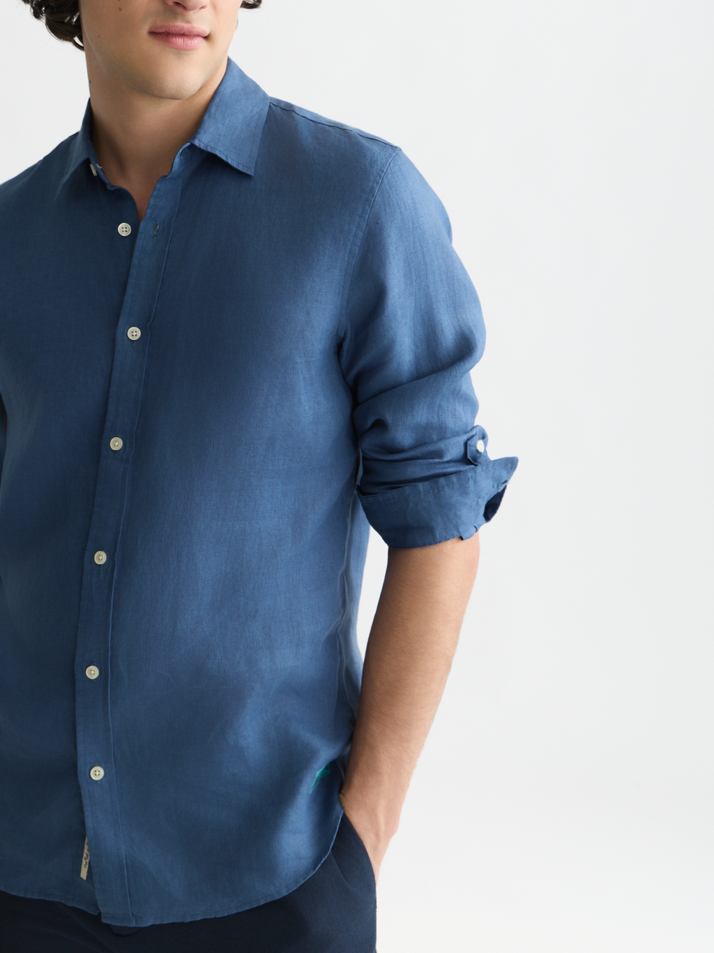 Essentials Linen Regular-Fit Shirt