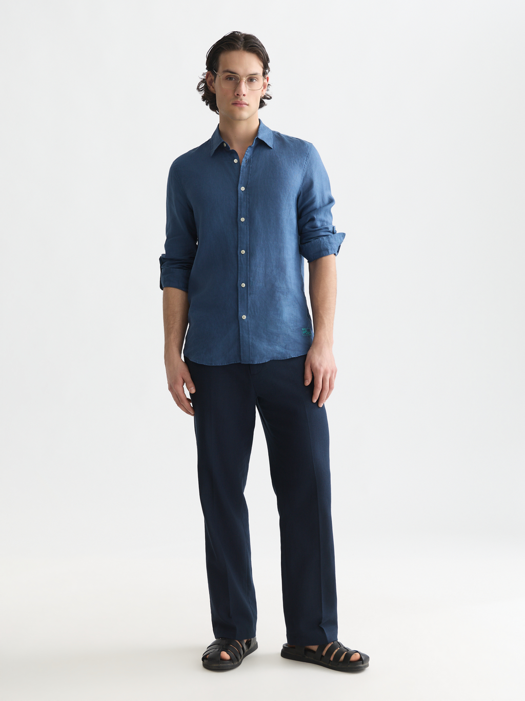 Essentials Linen Regular-Fit Shirt