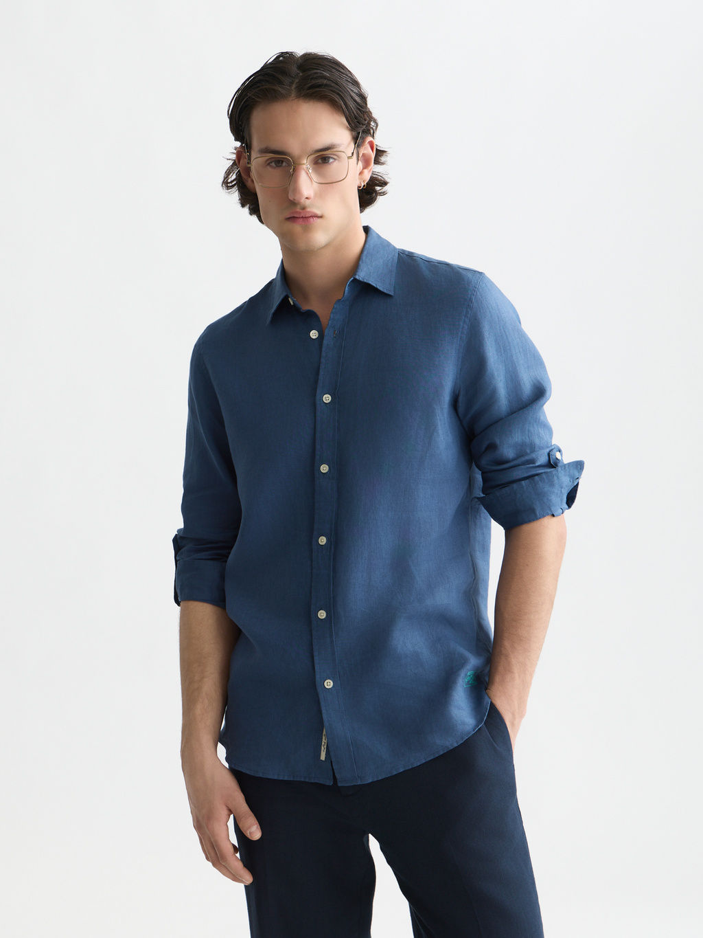 Essentials Linen Regular-Fit Shirt